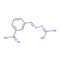 N=C(N)c1cccc(/C=N/N=C(N)N)c1 ZINC000049908135