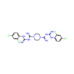 N=C(NC(=N)N1CCN(C(=N)NC(=N)Nc2ccc(Cl)cc2Cl)CC1)Nc1ccc(Cl)cc1Cl ZINC001772579860