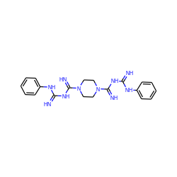 N=C(NC(=N)N1CCN(C(=N)NC(=N)Nc2ccccc2)CC1)Nc1ccccc1 ZINC001772602108