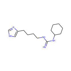 N=C(NCCCCc1c[nH]cn1)NC1CCCCC1 ZINC000026743368