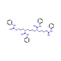 N=C(NCCCN(CCCCN(CCCNC(=N)Nc1ccccc1)C(=N)Nc1ccccc1)C(=N)Nc1ccccc1)Nc1ccccc1 ZINC000095605524