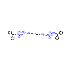 N=C(NCCCNCCCCCCCNCCCNC(=N)NC(=N)NCCC(c1ccccc1)c1ccccc1)NC(=N)NCCC(c1ccccc1)c1ccccc1 ZINC000095538312