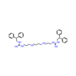 N=C(NCCCNCCCCNCCCNC(=N)NCC(c1ccccc1)c1ccccc1)NCC(c1ccccc1)c1ccccc1 ZINC000036113908