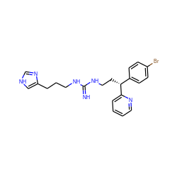 N=C(NCCCc1c[nH]cn1)NCC[C@H](c1ccc(Br)cc1)c1ccccn1 ZINC000013816154