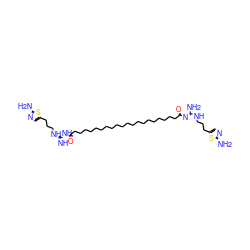 N=C(NCCCc1cnc(N)s1)NC(=O)CCCCCCCCCCCCCCCCCCCCC(=O)/N=C(\N)NCCCc1cnc(N)s1 ZINC000095553550