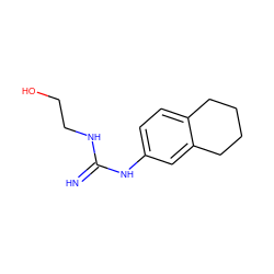 N=C(NCCO)Nc1ccc2c(c1)CCCC2 ZINC000169325061