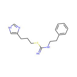 N=C(NCCc1ccccc1)SCCCc1c[nH]cn1 ZINC000043019145