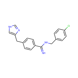 N=C(NCc1ccc(Cl)cc1)c1ccc(Cc2c[nH]cn2)cc1 ZINC000000020098
