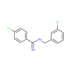 N=C(NCc1cccc(Cl)c1)c1ccc(Cl)cc1 ZINC000013487847