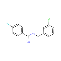 N=C(NCc1cccc(Cl)c1)c1ccc(F)cc1 ZINC000000026443