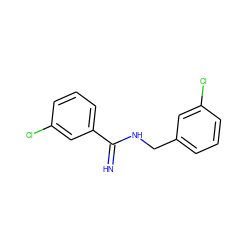 N=C(NCc1cccc(Cl)c1)c1cccc(Cl)c1 ZINC000013487846