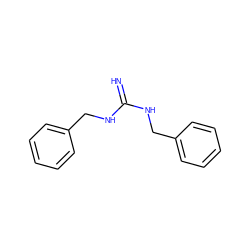 N=C(NCc1ccccc1)NCc1ccccc1 ZINC000002013275