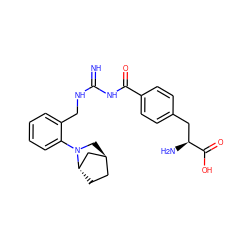 N=C(NCc1ccccc1N1C[C@H]2CC[C@H]1C2)NC(=O)c1ccc(C[C@H](N)C(=O)O)cc1 ZINC000653849918