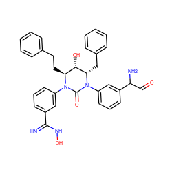 N=C(NO)c1cccc(N2C(=O)N(c3cccc(C(N)C=O)c3)[C@@H](Cc3ccccc3)[C@@H](O)[C@@H]2CCc2ccccc2)c1 ZINC000101370503