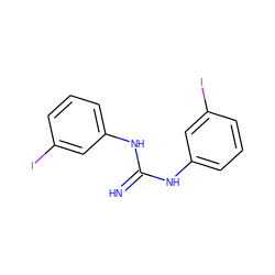 N=C(Nc1cccc(I)c1)Nc1cccc(I)c1 ZINC000013733762