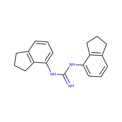 N=C(Nc1cccc2c1CCC2)Nc1cccc2c1CCC2 ZINC000013733805