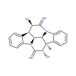 N=C1[C@@H](O)[C@]2(I)c3ccccc3N3C(=N)[C@H](O)[C@@H]4c5ccccc5N1[C@@H]4[C@@H]32 ZINC000001707825