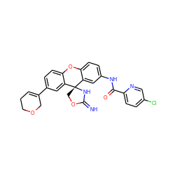 N=C1N[C@@]2(CO1)c1cc(NC(=O)c3ccc(Cl)cn3)ccc1Oc1ccc(C3=CCCOC3)cc12 ZINC000653833201