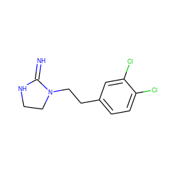 N=C1NCCN1CCc1ccc(Cl)c(Cl)c1 ZINC001772654300