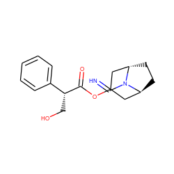 N=CN1[C@H]2CC[C@H]1CC(OC(=O)[C@H](CO)c1ccccc1)C2 ZINC000100664658