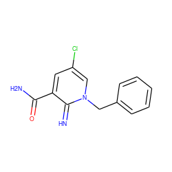 N=c1c(C(N)=O)cc(Cl)cn1Cc1ccccc1 ZINC000105438231