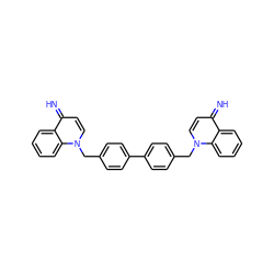 N=c1ccn(Cc2ccc(-c3ccc(Cn4ccc(=N)c5ccccc54)cc3)cc2)c2ccccc12 ZINC000169714857