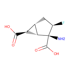 N[C@@]1(C(=O)O)[C@@H]2[C@@H](C(=O)O)[C@@H]2C[C@H]1F ZINC000013835675