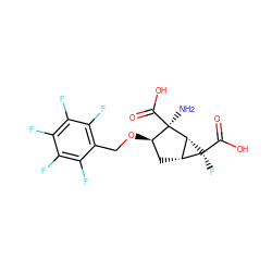 N[C@@]1(C(=O)O)[C@H](OCc2c(F)c(F)c(F)c(F)c2F)C[C@@H]2[C@H]1[C@@]2(F)C(=O)O ZINC000013582214