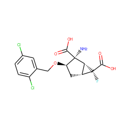 N[C@@]1(C(=O)O)[C@H](OCc2cc(Cl)ccc2Cl)C[C@@H]2[C@H]1[C@@]2(F)C(=O)O ZINC000013582203