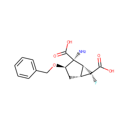 N[C@@]1(C(=O)O)[C@H](OCc2ccccc2)C[C@@H]2[C@H]1[C@@]2(F)C(=O)O ZINC000013582132