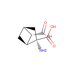 N[C@@]1(C(=O)O)C[C@@H]2C[C@H]1[C@H]2C(=O)O ZINC000004391801