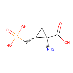 N[C@@]1(C(=O)O)C[C@H]1CP(=O)(O)O ZINC000028246012