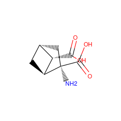 N[C@@]1(C(=O)O)C[C@H]2C[C@H]1[C@H]2C(=O)O ZINC000100842292