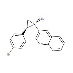 N[C@@]1(c2ccc3ccccc3c2)C[C@@H]1c1ccc(Br)cc1 ZINC000299854233