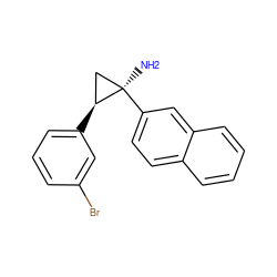 N[C@@]1(c2ccc3ccccc3c2)C[C@@H]1c1cccc(Br)c1 ZINC000299853526