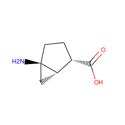 N[C@@]12CC[C@H](C(=O)O)[C@@H]1C2 ZINC000299836053