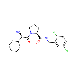 N[C@@H](C(=O)N1CCC[C@H]1C(=O)NCc1cc(Cl)ccc1Cl)C1CCCCC1 ZINC000003831804