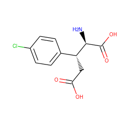 N[C@@H](C(=O)O)[C@H](CC(=O)O)c1ccc(Cl)cc1 ZINC000002569324