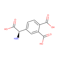 N[C@@H](C(=O)O)c1ccc(C(=O)O)c(C(=O)O)c1 ZINC000002507638