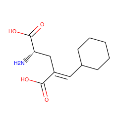 N[C@@H](C/C(=C\C1CCCCC1)C(=O)O)C(=O)O ZINC000029484302