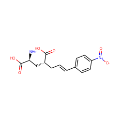 N[C@@H](C[C@@H](C/C=C/c1ccc([N+](=O)[O-])cc1)C(=O)O)C(=O)O ZINC000013808441