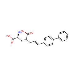 N[C@@H](C[C@@H](C/C=C/c1ccc(-c2ccccc2)cc1)C(=O)O)C(=O)O ZINC000013808445