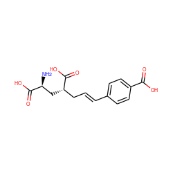 N[C@@H](C[C@@H](C/C=C/c1ccc(C(=O)O)cc1)C(=O)O)C(=O)O ZINC000013808439