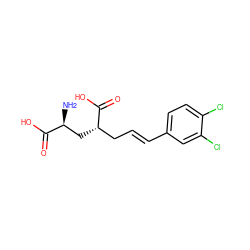 N[C@@H](C[C@@H](C/C=C/c1ccc(Cl)c(Cl)c1)C(=O)O)C(=O)O ZINC000013808447