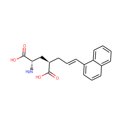 N[C@@H](C[C@@H](C/C=C/c1cccc2ccccc12)C(=O)O)C(=O)O ZINC000013808455