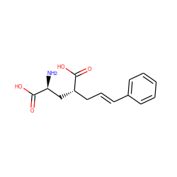 N[C@@H](C[C@@H](C/C=C/c1ccccc1)C(=O)O)C(=O)O ZINC000013808409