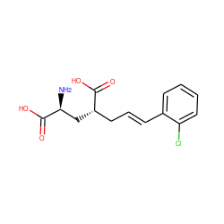 N[C@@H](C[C@@H](C/C=C/c1ccccc1Cl)C(=O)O)C(=O)O ZINC000013808419