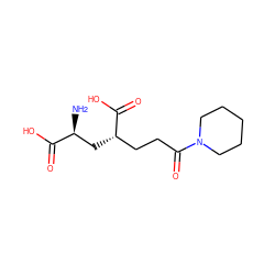 N[C@@H](C[C@@H](CCC(=O)N1CCCCC1)C(=O)O)C(=O)O ZINC000095595348