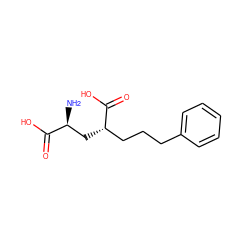 N[C@@H](C[C@@H](CCCc1ccccc1)C(=O)O)C(=O)O ZINC000013808453