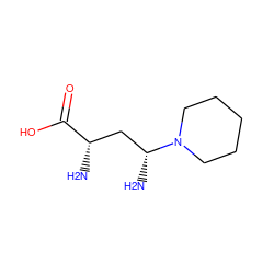 N[C@@H](C[C@@H](N)N1CCCCC1)C(=O)O ZINC000028523082